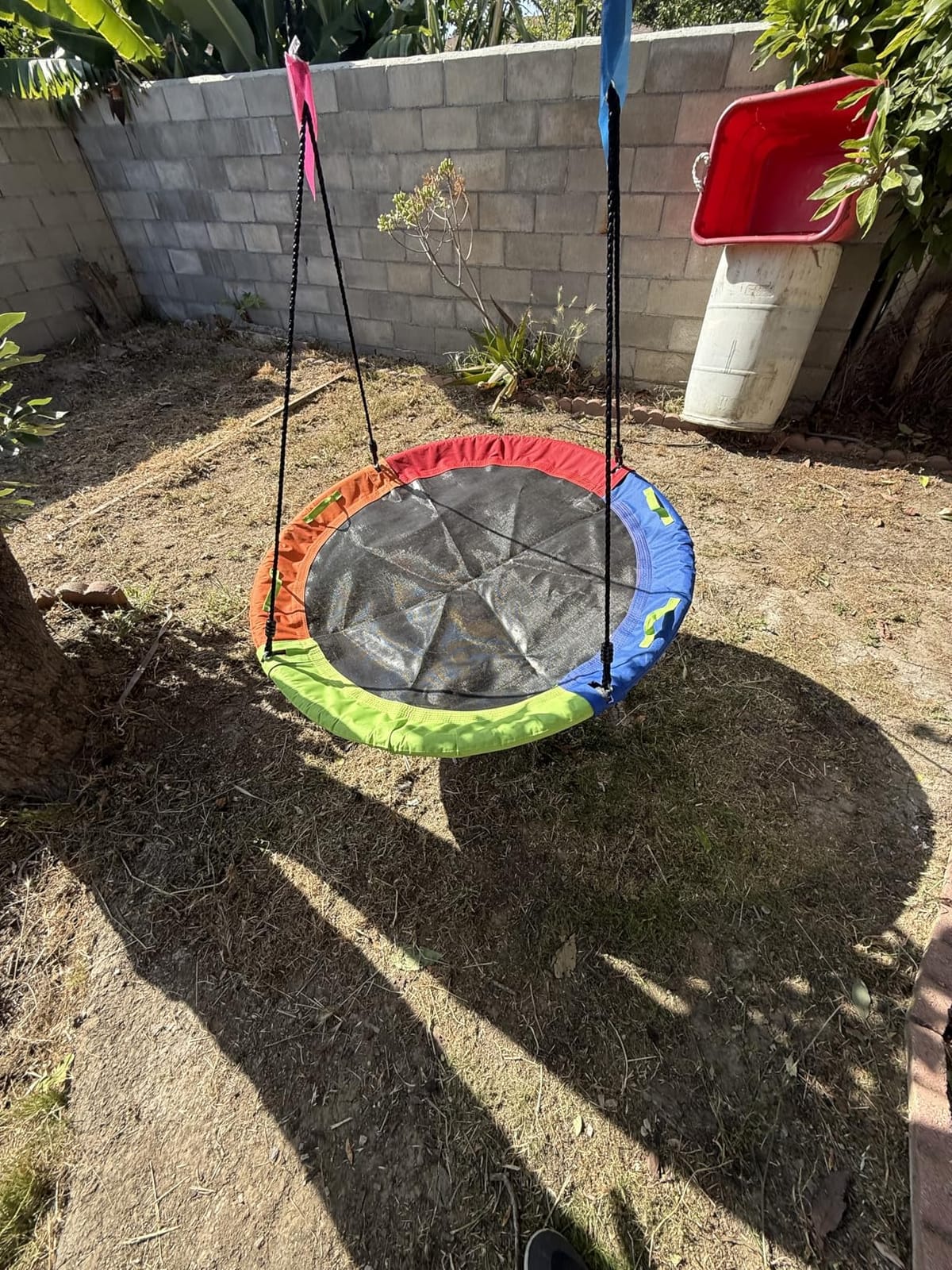 Tree Swing, Saucer Swing, 40 inch Swing for Backyard Outdoor, Multicolor customer photo 1