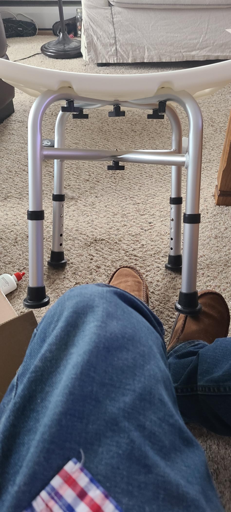 Hiqufet Medical Shower Chair for Inside Shower, Heavy Duty Shower Stool customer photo 1