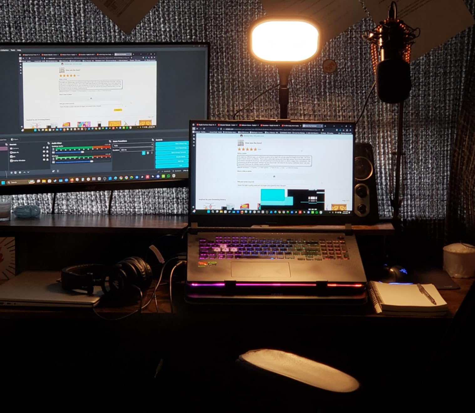 Zoom Lighting for Computer, Adjustable Desk Ring Light for Video Calls customer photo 2