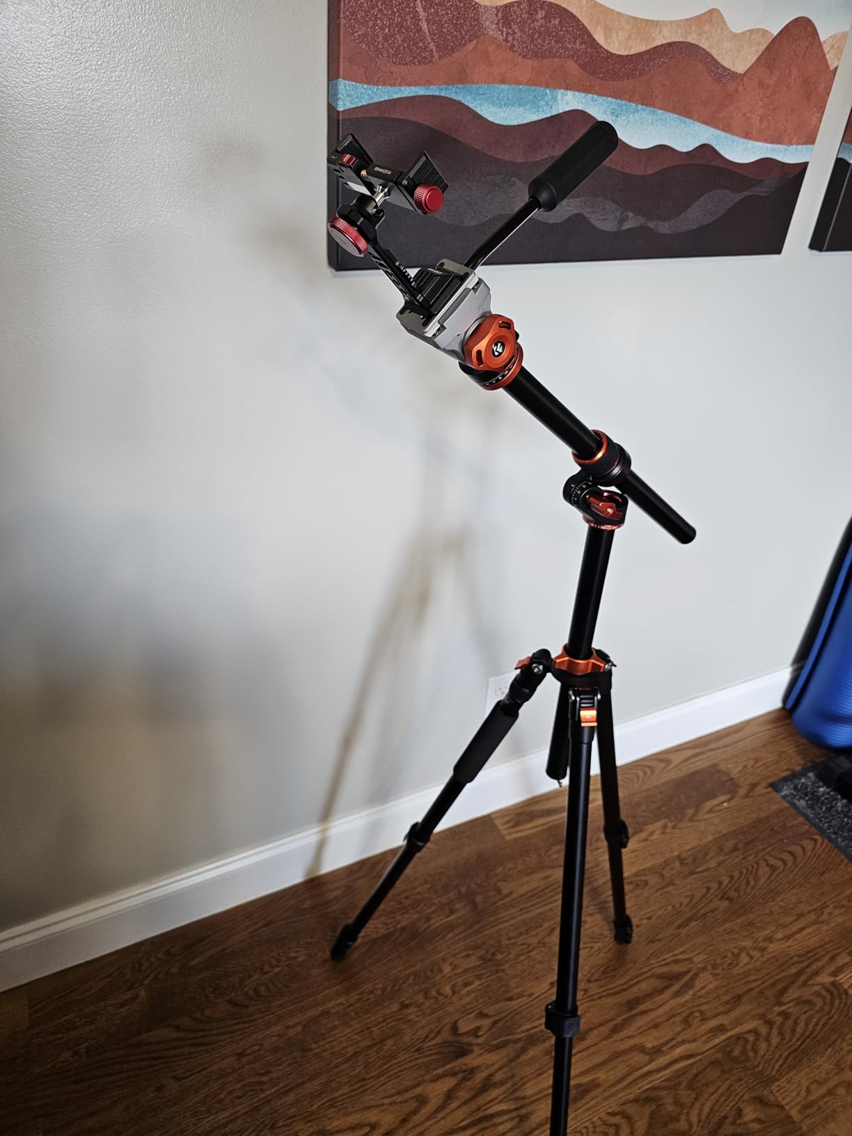 K&F CONCEPT 90''/230cm Horizontal Fluid Head Camera Tripod customer photo 2