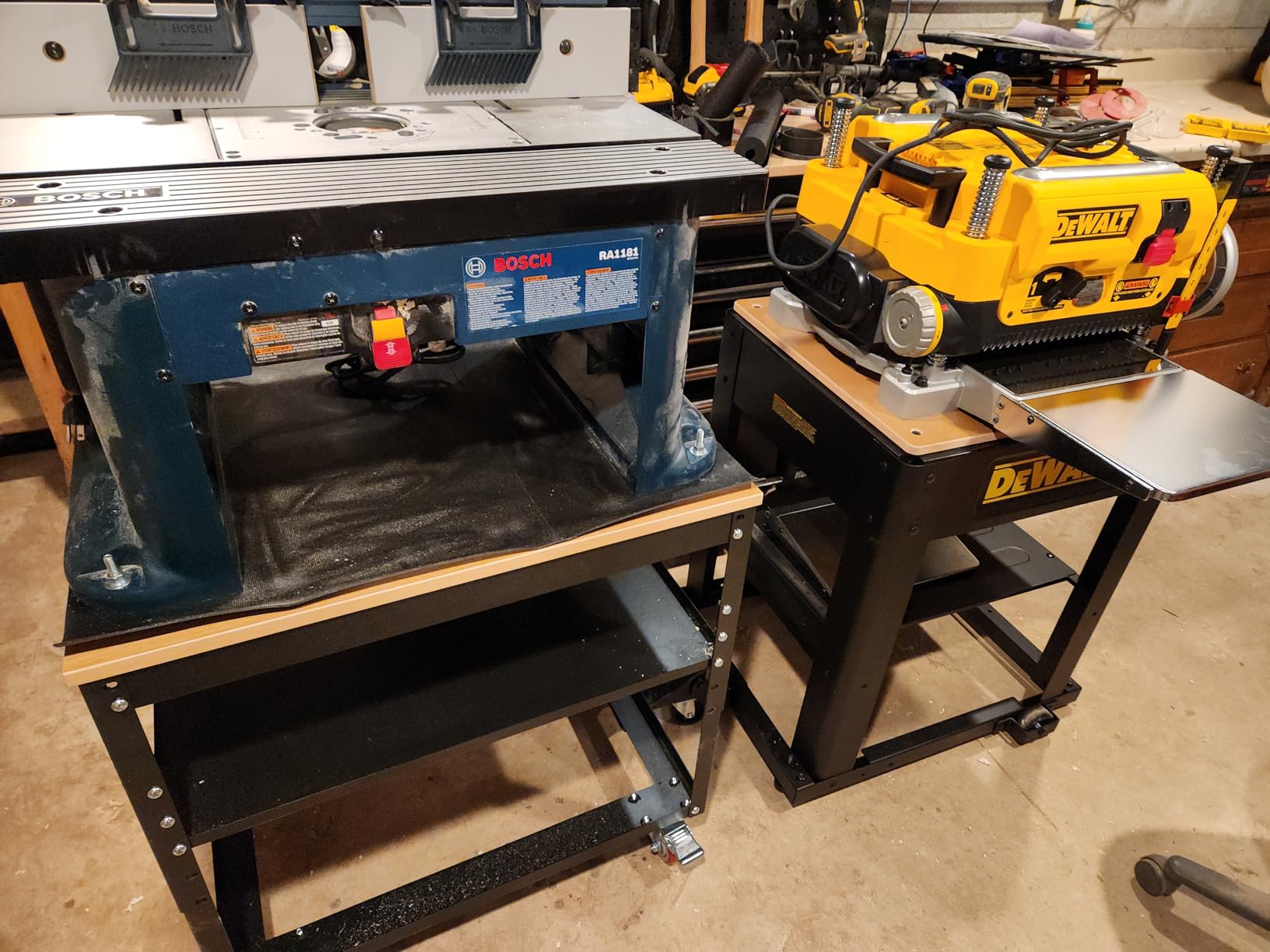 Planer Stand,500 lbs Load Capacity Planer Table with Wheels, Height Adjustable Power Tool Stand, for Most Planers, Saws, Bench-top Machines, Power Tools customer photo 2