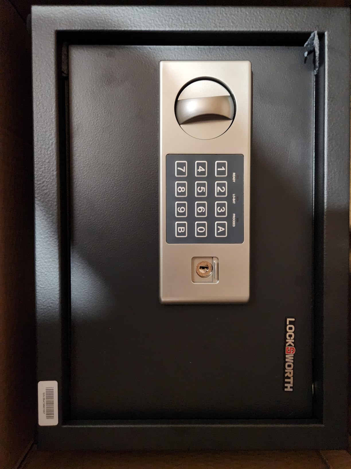 Locksworth Safe for Home, 1.9 Cubic Feet Safety Box for Money, Jewelry, Documents and Guns, Security Safe for Office, Hotel, 13.8