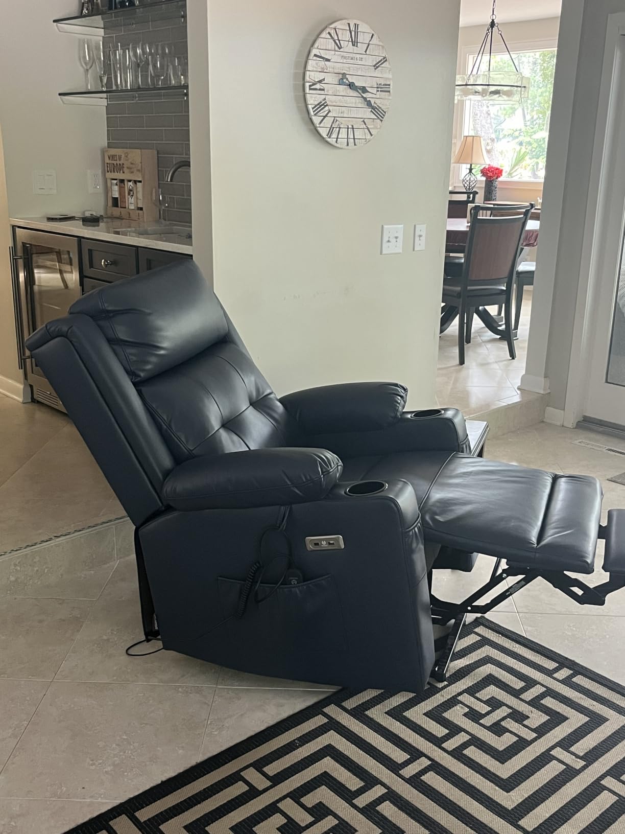 MCombo Triple Motor Power Lift Recliner Chair, Leather 7661 (Beige, Medium) customer photo 1