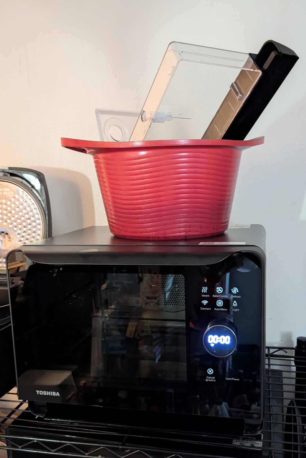 TOSHIBA 6-IN-1 Compact Steam Oven, Combi Oven Countertop with Convection Steam & Bake, Ferment, Air Fryer, Slow Cook, Smart APP Control, 36 Preset Menus and Steam Cleaning, 20L customer photo 2