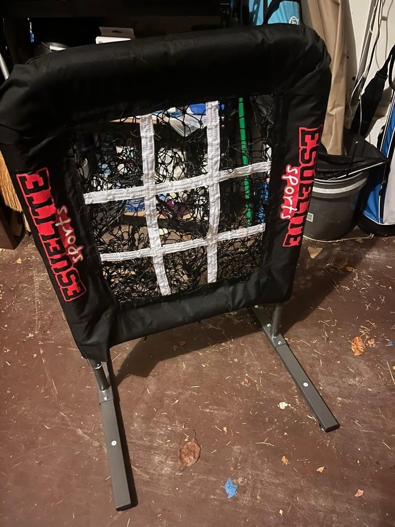 9 Hole Pitching Net with Strike Zone, Baseball Softball Pitching Target – Adjustable Height Portable Indoor Outdoor Training Equipment for Pitchers of All Levels, Coaches, and Players customer photo 1