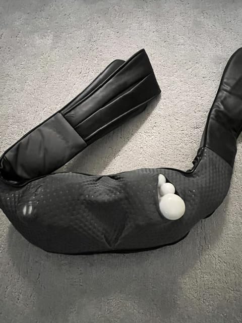 Nekteck Shiatsu Neck Massager with Heat for Pain Relief, Gray, NOT Cordless customer photo 2