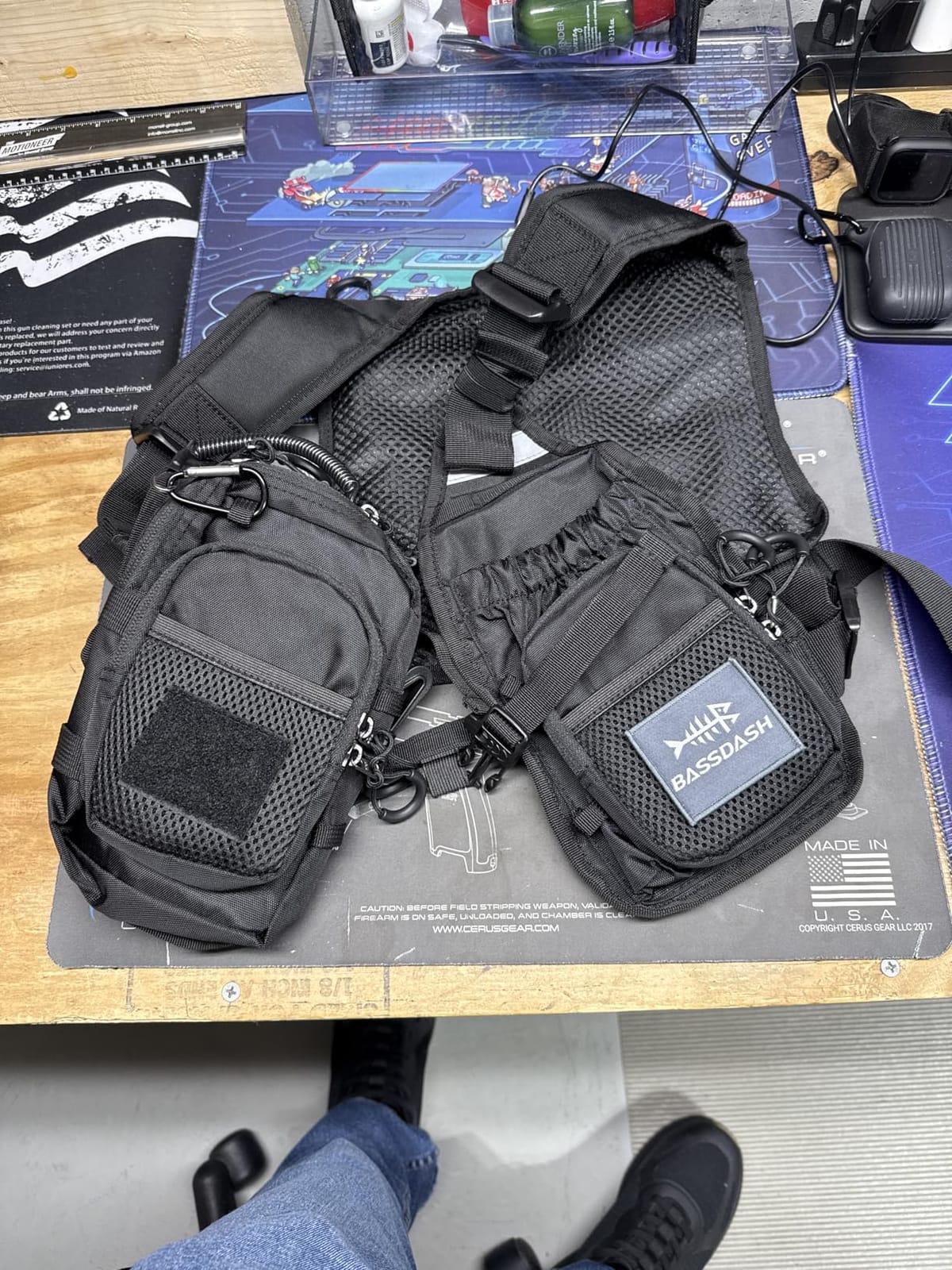 BASSDASH FV08 Ultra Lightweight Fly Fishing Vest for Men and Women Portable Chest Pack customer photo 1