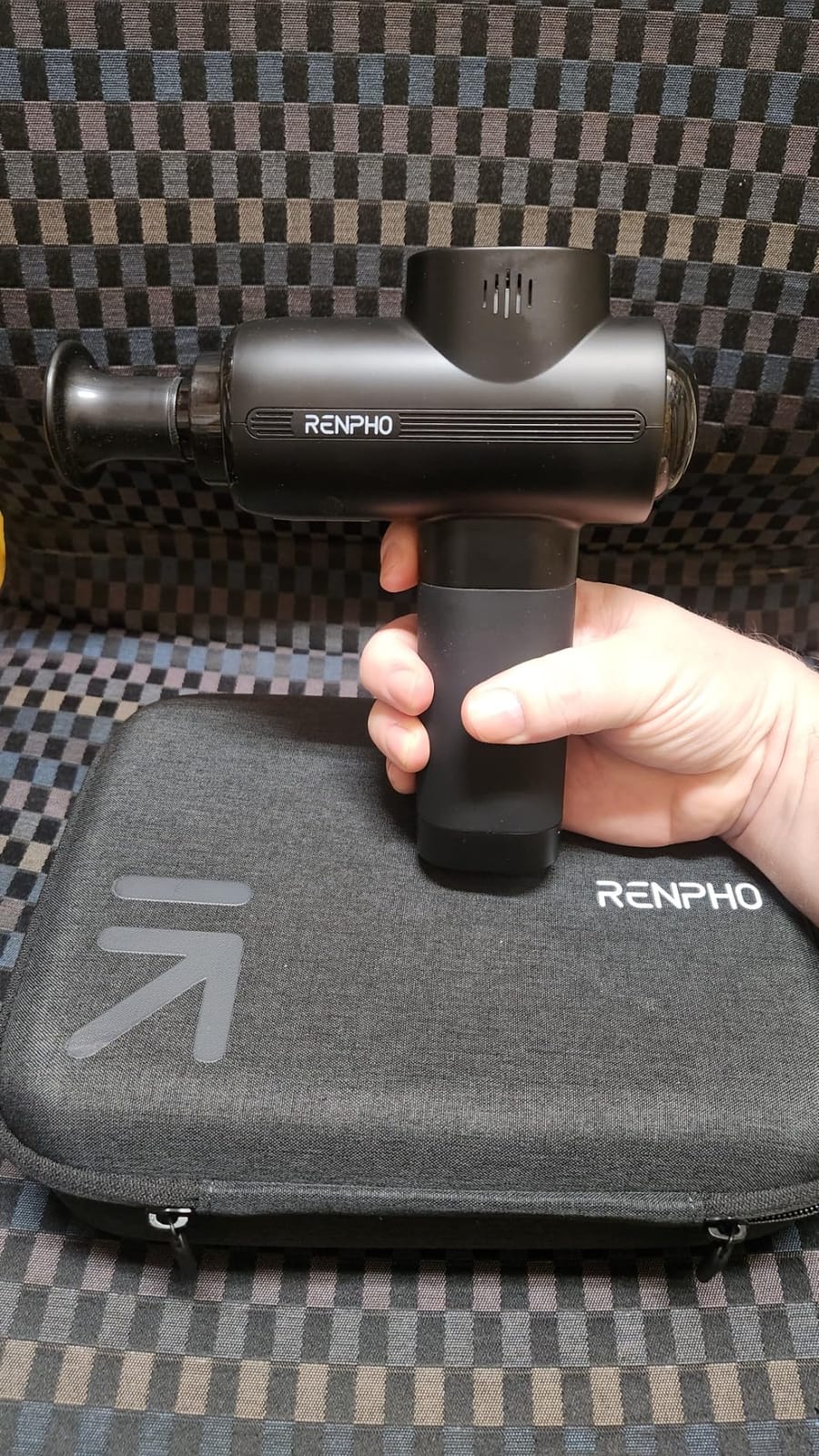 RENPHO Active Massage Gun Deep Tissue, Percussion Handheld Neck Massager customer photo 2