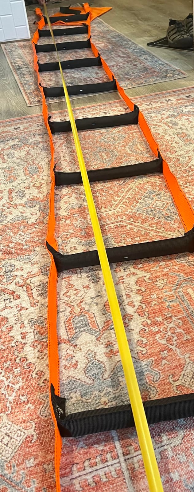 Fire Escape Ladder with 2 Heavy Hooks, 16.7 Feet Emergency Ladders 2 Story customer photo 1