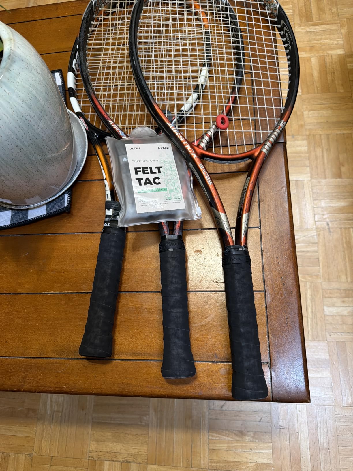 ADV FeltTac Tennis Racket Grip Tape - Absorbent Dry Non-Slip Overgrip customer photo 1