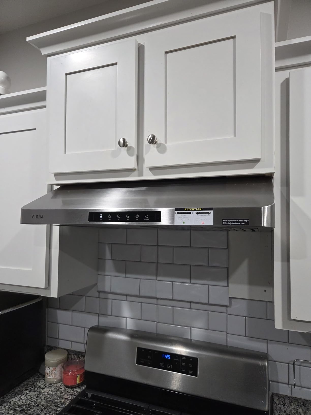 VIKIO HOME 30 Inch Under Cabinet Range Hood, 980CFM Fast Venting Ducted customer photo 1