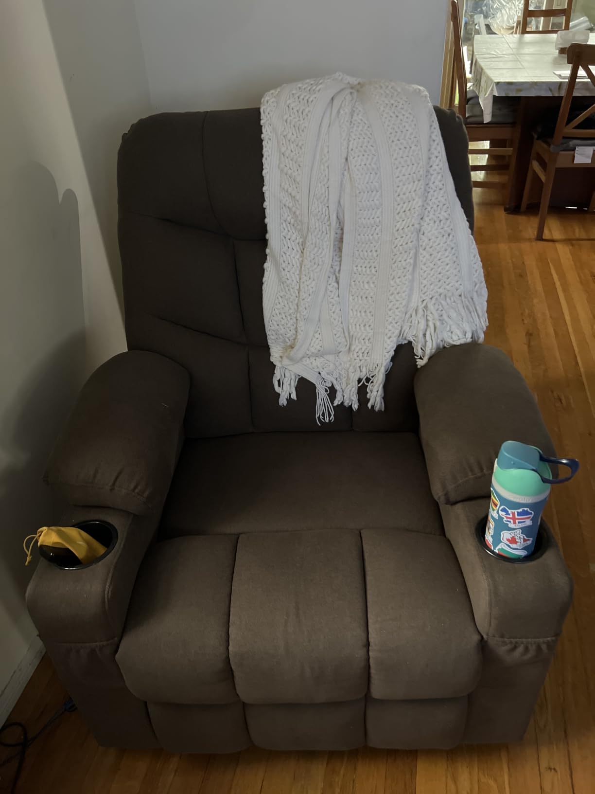 MCombo Power Lift Recliner Chair for Elderly, Fabric 7281(Dark Gray, Small) customer photo 2