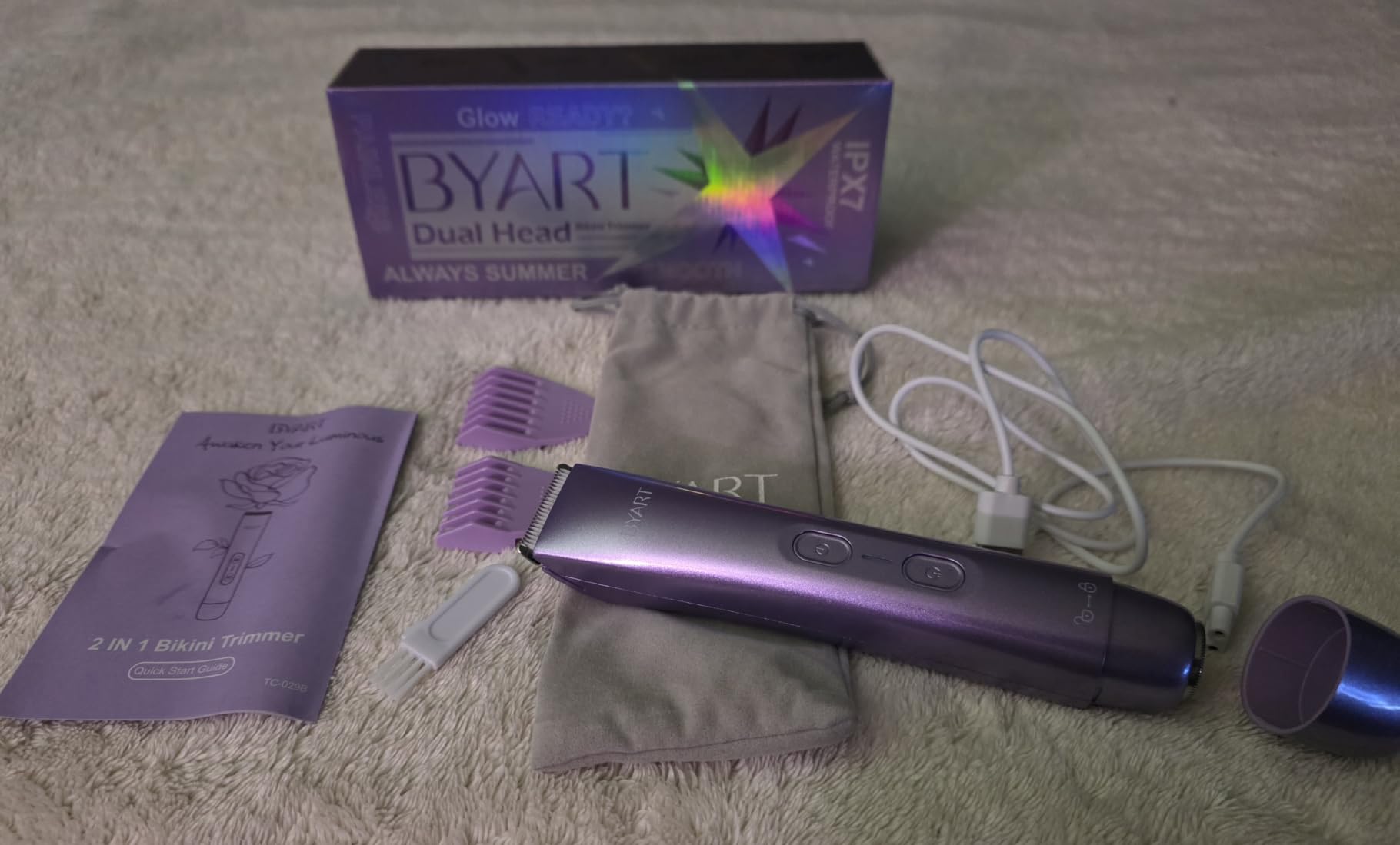 BYART 2-in-1 Dual Head Bikini Trimmer for Women, Electric Razors, Gifts customer photo 1