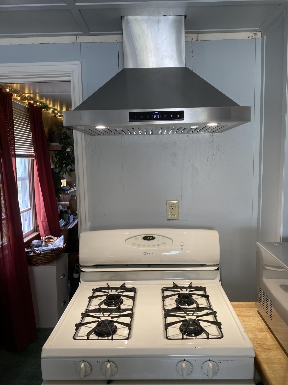 36 inch Island Range Hood Ceiling Mount 1200 CFM Stainless Steel Vent Hoods customer photo 2