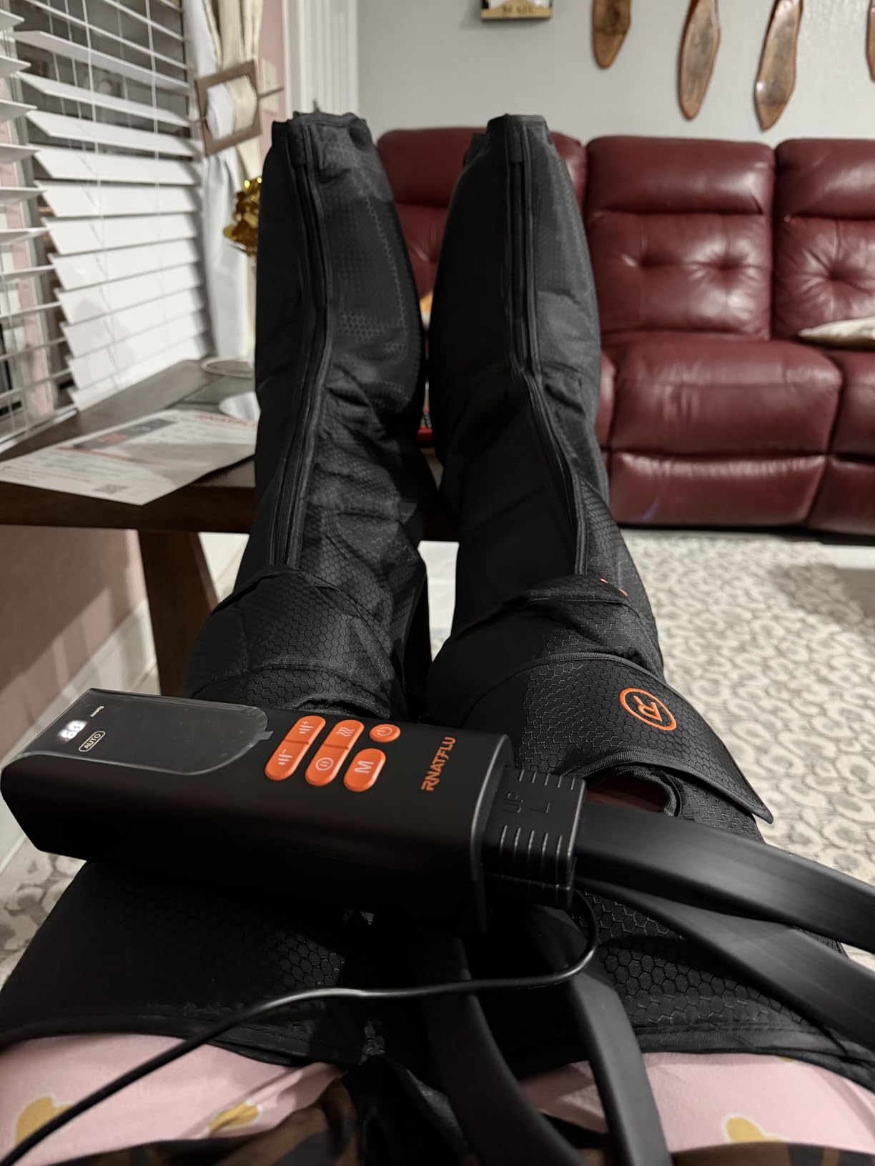 Leg Massager with Heat and Compression for Circulation, Standard customer photo 1