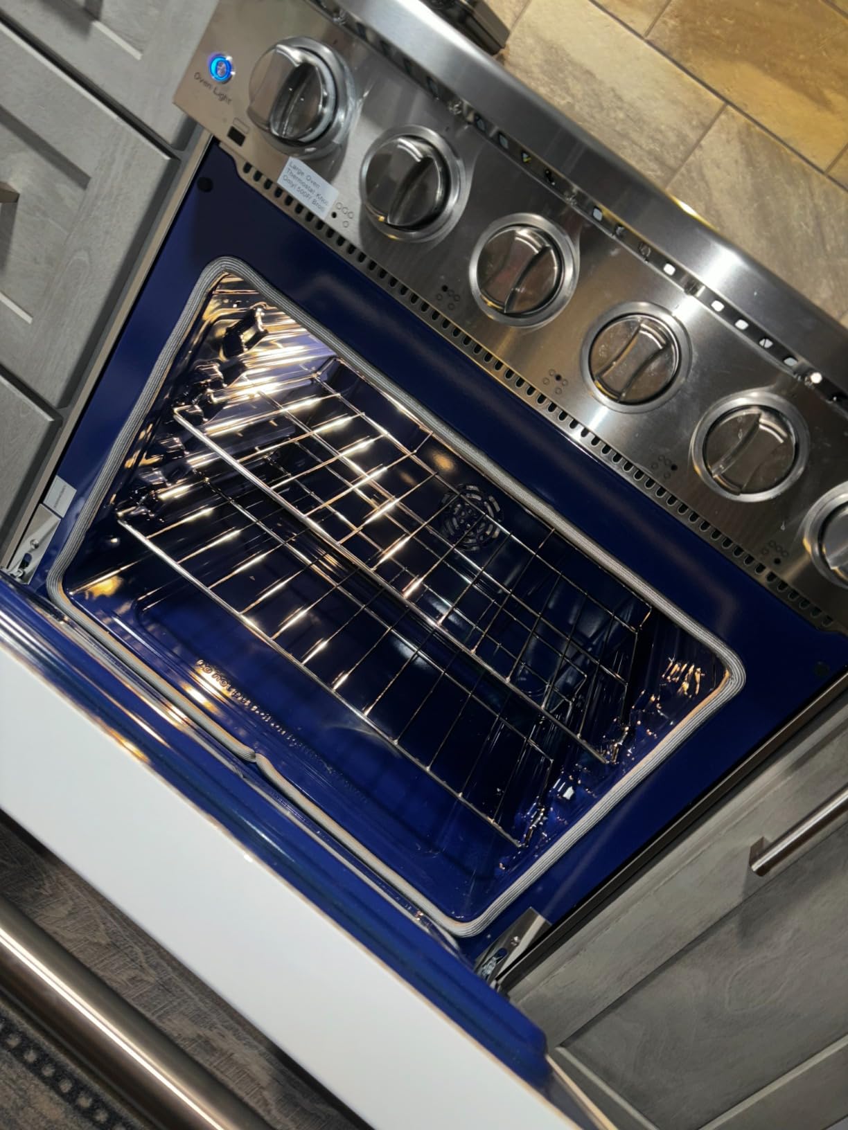 KOSTCH 30 inch Professional Electric Range with 5 Heating Elements Cooktop, 4.55 Cu. Ft. Convection Oven Capacity, Smooth Glass Top, in Stainless Steel (White/Bronze) customer photo 1