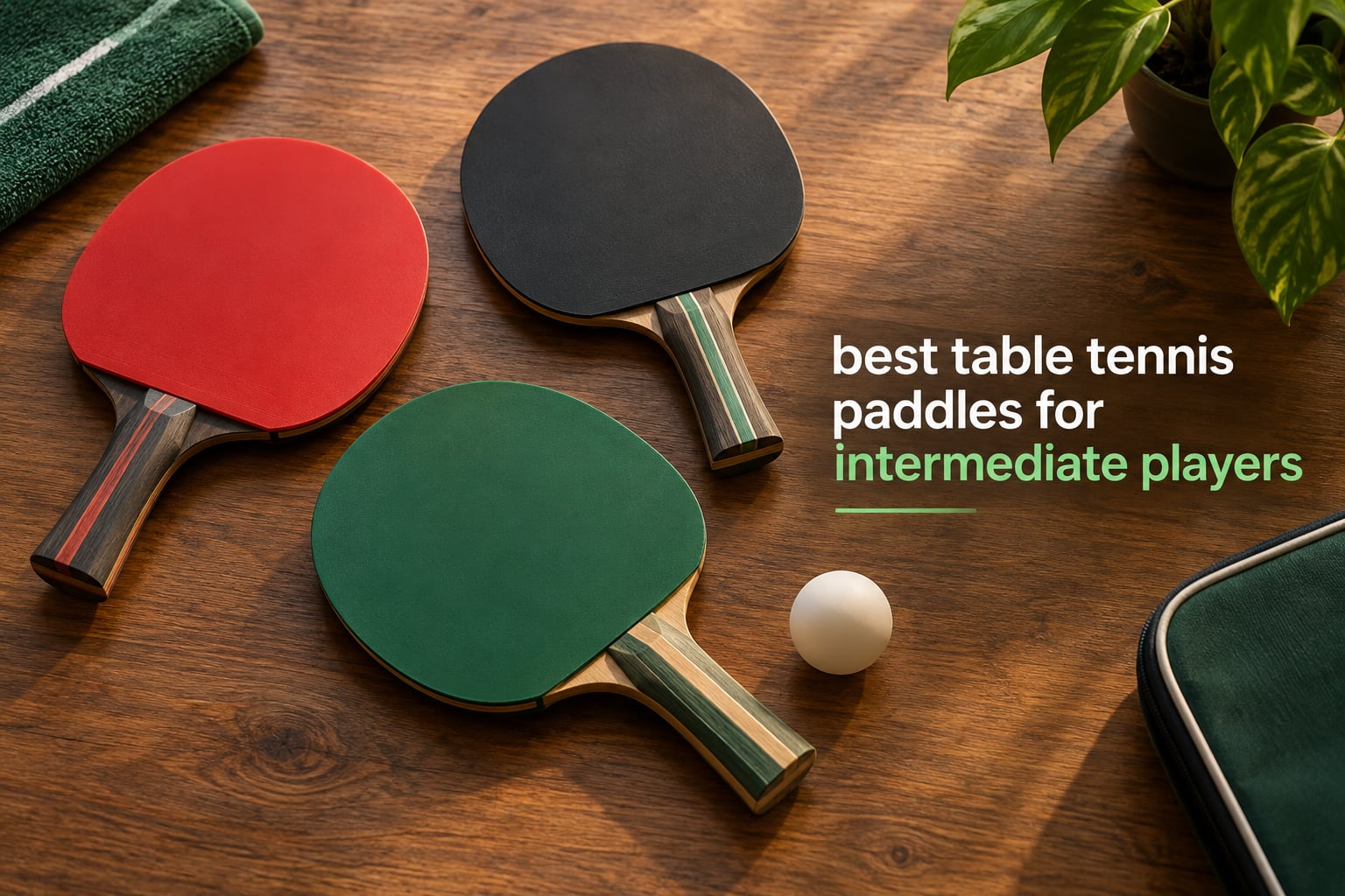 best table tennis paddles for intermediate players