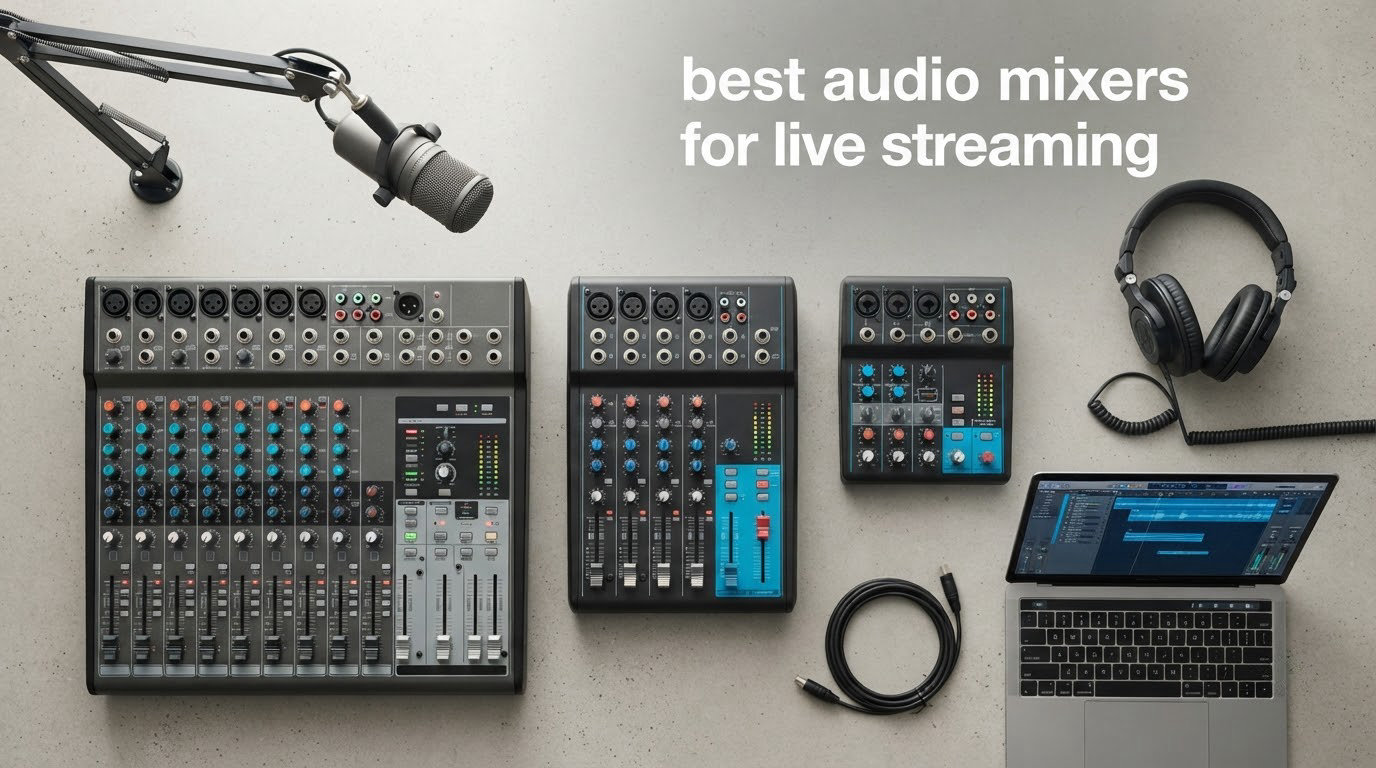 best audio mixers for live streaming