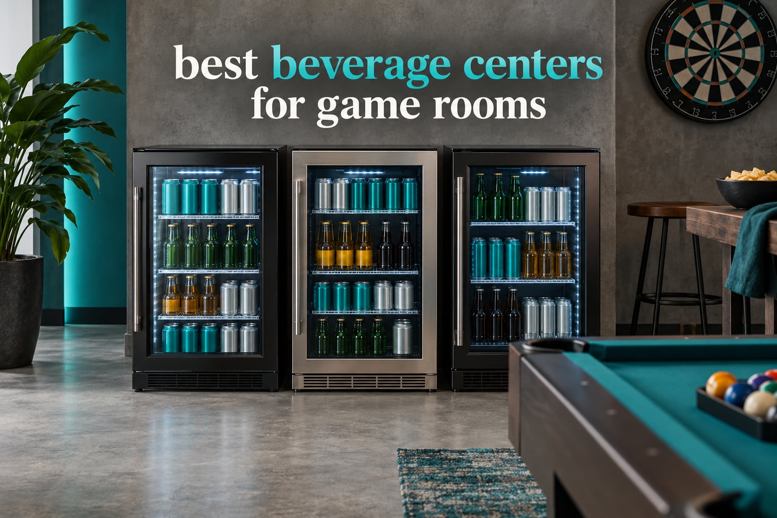 best beverage centers for game rooms