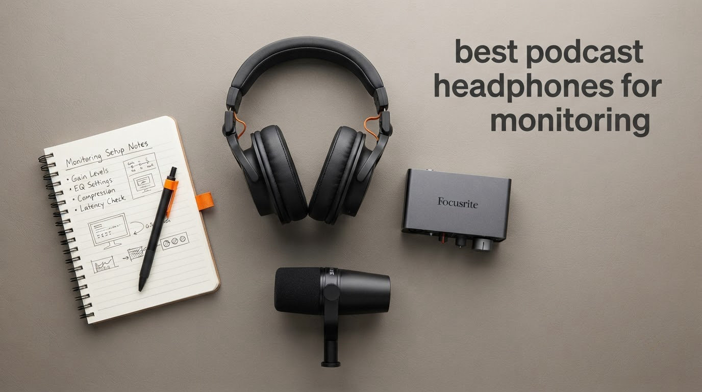 best podcast headphones for monitoring