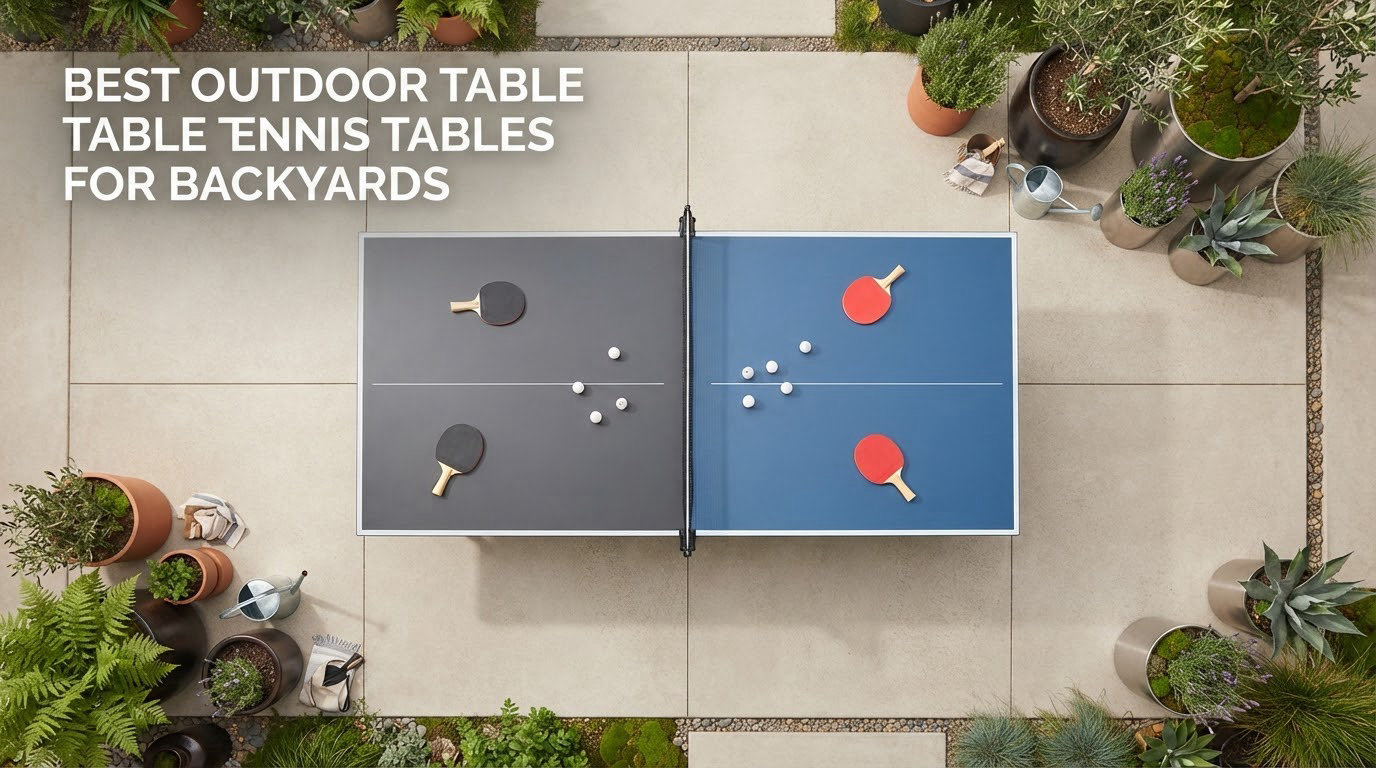 best outdoor table tennis tables for backyards