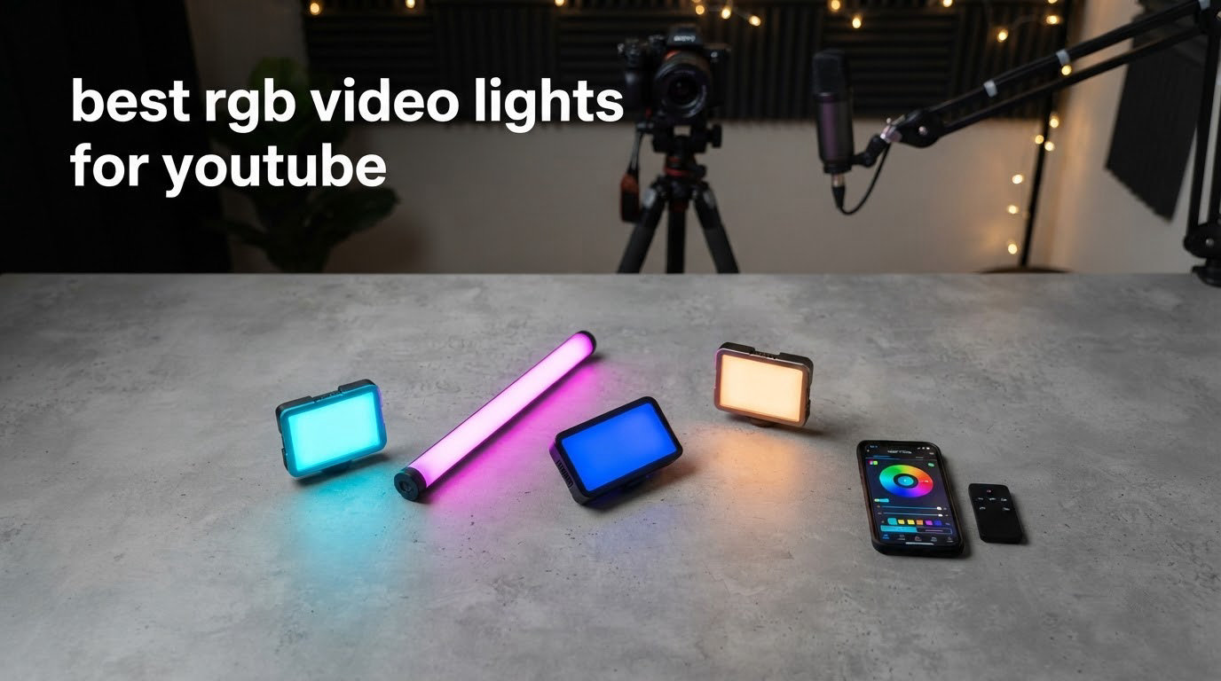 best rgb video lights for youtube