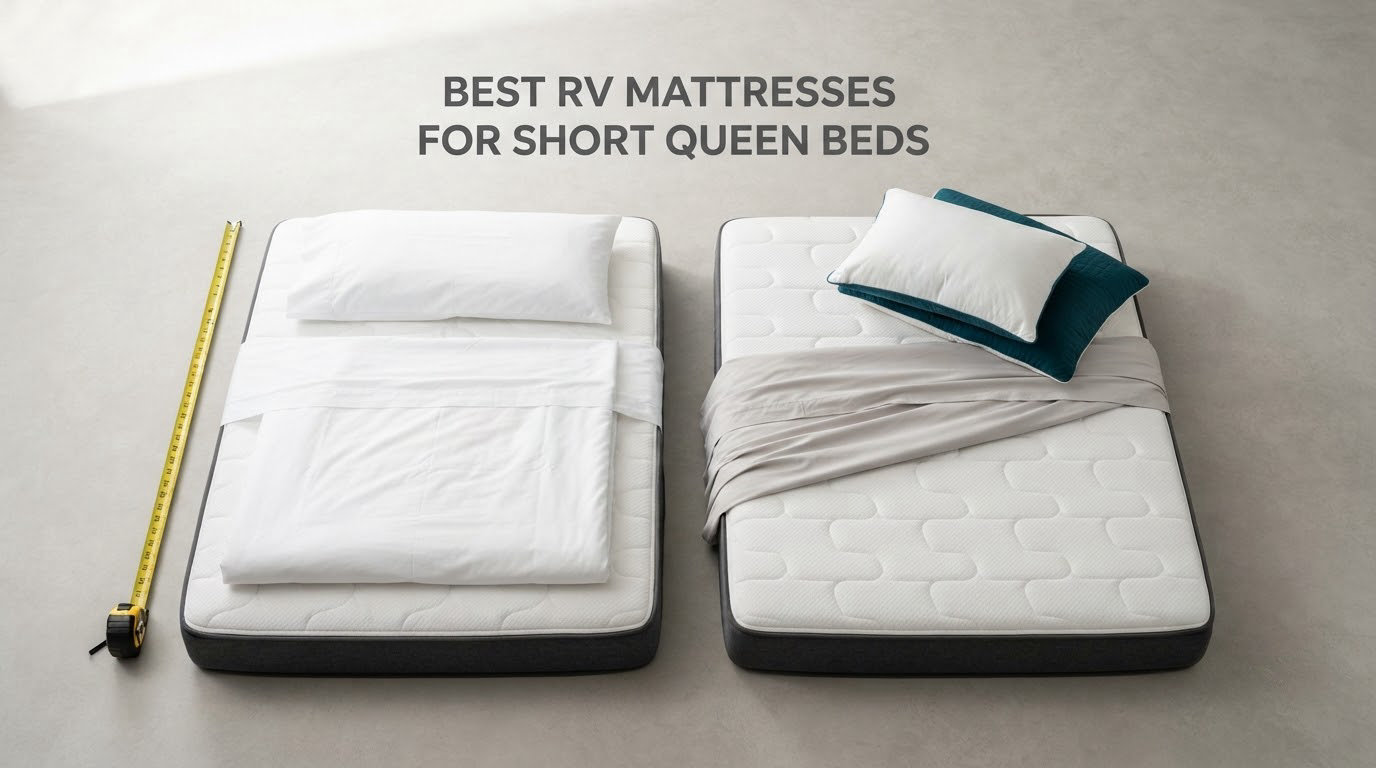 best rv mattresses for short queen beds