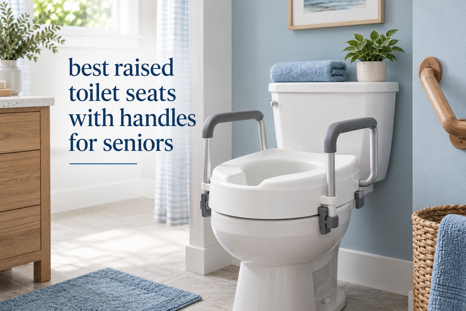 best raised toilet seats with handles for seniors