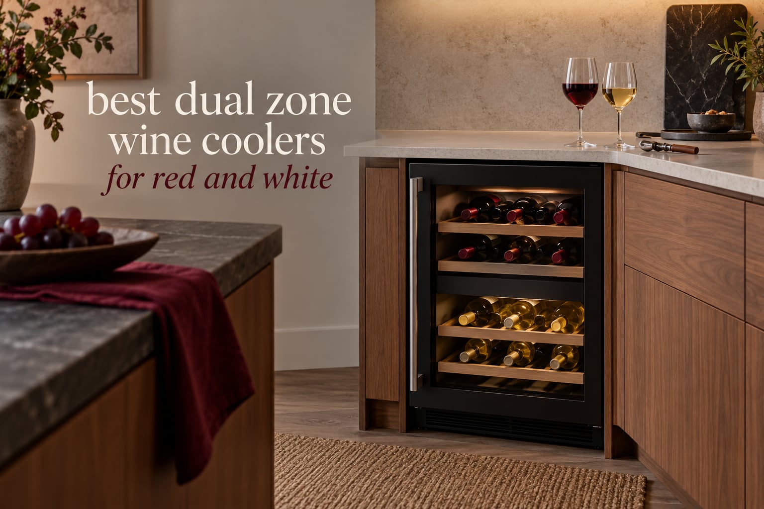 best dual zone wine coolers for red and white