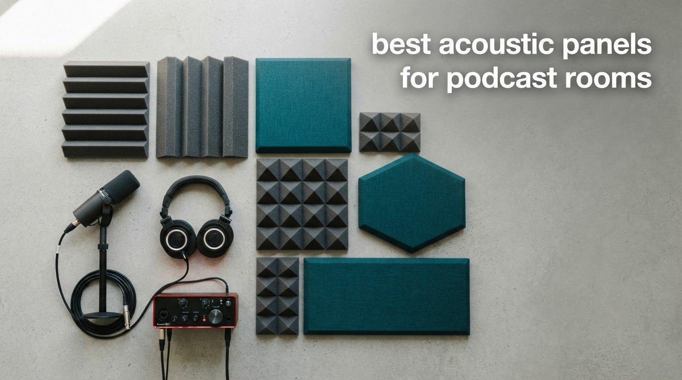 best acoustic panels for podcast rooms